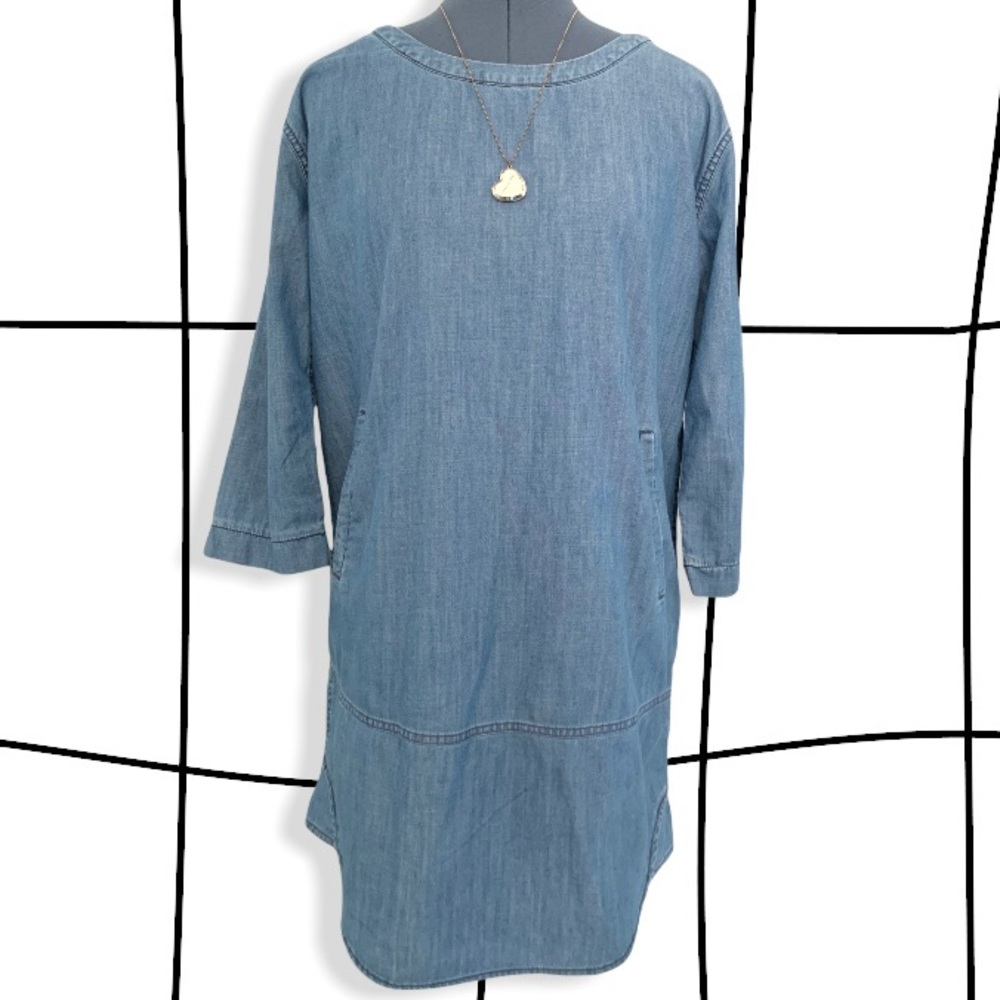 Anthropologie chambray tunic dress